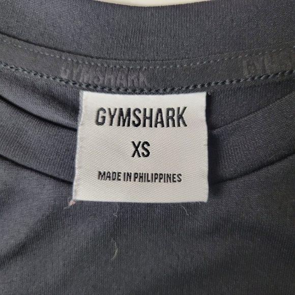GYMSHARK Long Sleeve Top Activewear Crew Neck Black XS - Picture 5 of 10